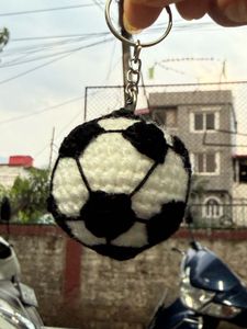 Mini football keychain