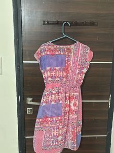 Bohemian Patchwork Mini Dress