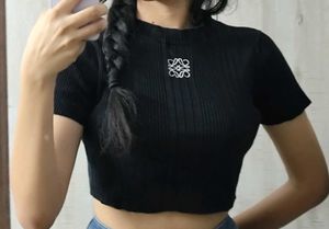 Stylish Black Ribbed Cropped Top