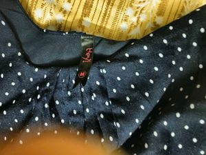 Navy Blue Polka Dot Dress