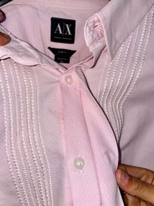Armani exchange  Men's Pink Formal Shirt