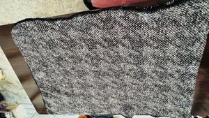 Black &amp; White Patterned Scarf