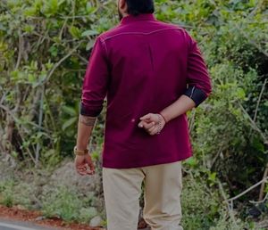 Men's Burgundy hunting Shirt