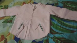 Leather Pink women Jacket