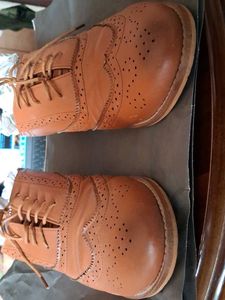 Tan Brown Leather Oxford Shoes