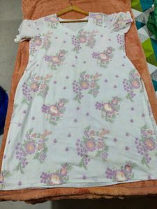 White Embroidery kurti