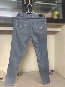 Striped Denim Jeans