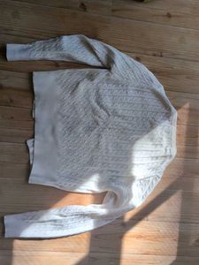 Cream Cable Knit Cardigan