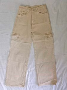 Beige Cargo Pants