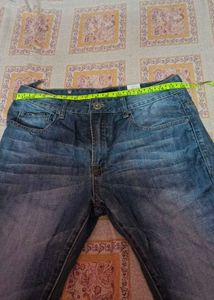 Men's Wide Leg Blue Jeans