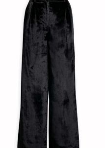 Velvet high waist Wide Leg Pants