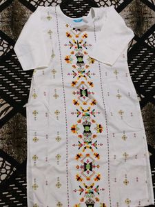 White Embroidered Tunic
