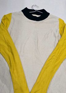 Stylish Colorblock Knit Sweater