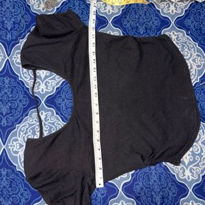 Black Ribbed Tank Top