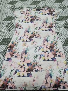 Zink Floral Print A-Line Dress