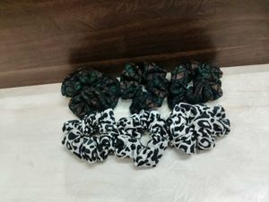 Set of 5 Trendy Scrunchies
