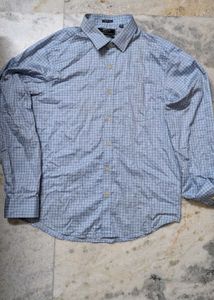 Men's Light Blue checked shirt by arrow