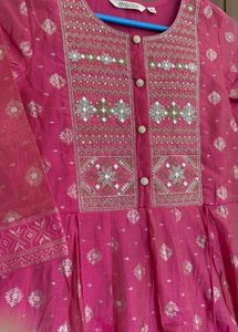 Pink Anarkali Gown