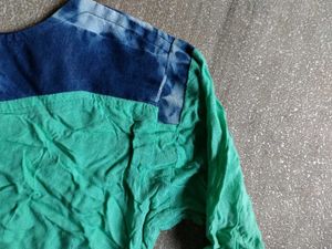 Green Graphic Print 2:T-Shirts