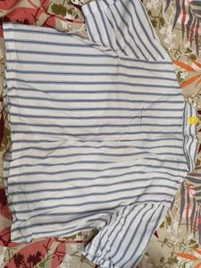 Striped Button-Up Shirt