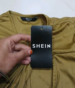 Shein Asymmetrical Neck Cut-Out Bodysuit