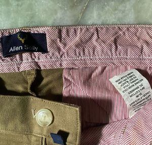 Allen Solly Men's Khaki Chinos Pant