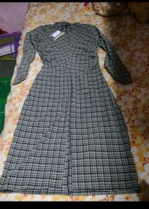 Chic Plaid Maxi Dress