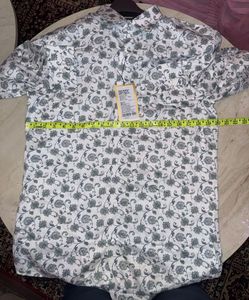Men's Floral Print Button-Down Shirt