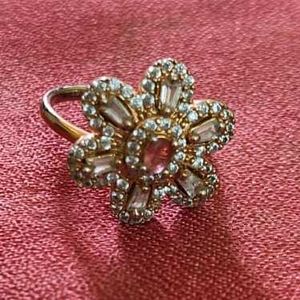 Vintage Green Stone Statement Ring