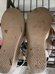 Stylish Beige Flat Sandals