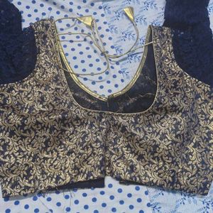 Beautiful Blue and Yellow Saree