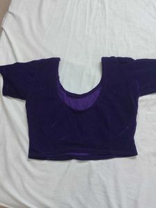 Purple Velvet Blouse