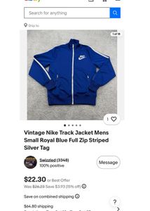 Nike Track Jacket Blue
