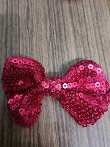 Sparkly Sequin Bow Hair Clips (Set of 3)