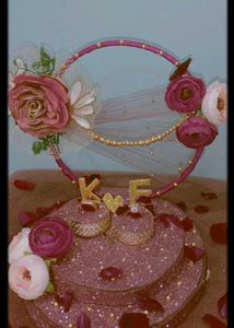 Floral Ring Holder/engagement Plate
