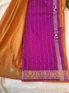 2 Maroon+Musturd Sarees Combo