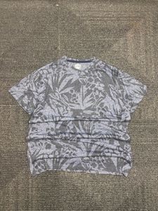 Men's Blue Floral Print T-Shirt