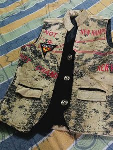 Unique Graphic Print Men's Vest