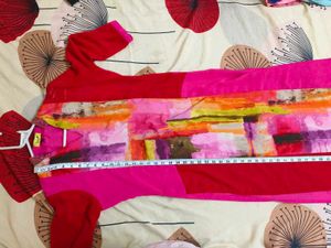 Vibrant Abstract Print Kurta