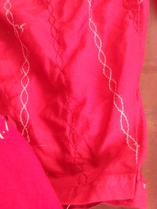 Peach Embroidered Kurta sets