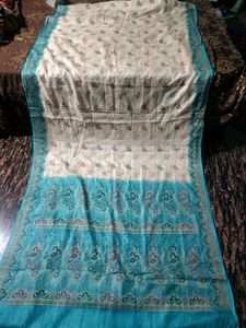 Beautiful Woven Pure Tussar Silk Saree