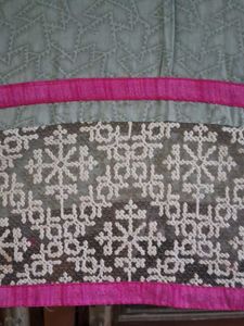 Elegant festive satin kurta and salwar
