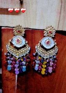 Exquisite Multicolored Stone Earrings