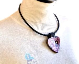 Pendent heart Resin/Rhinestone/unique/latest