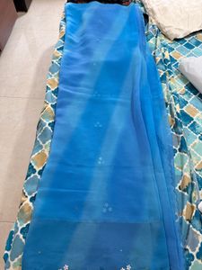 Beautiful Blue Ombre Saree