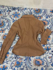Classic Brown Button-Up Shirt