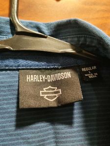 Harley-Davidson Blue Pinstripe Shirt