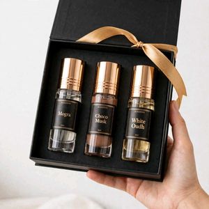 Alauddin Attar Trio - Mogra, Choco Musk, White Oud