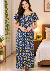 Comfortable Printed Nightgown