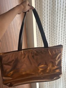 Metallic Bronze Tote Bag